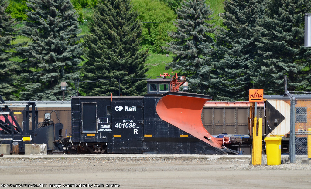 CP 401036 sitting in storage at the CP Revelstoke Yard.